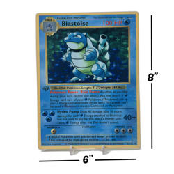 Blastoise - Base Set Shadowless | Jumbo Metal 6" x 8" Card Gift/Display - Image 2