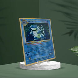 Blastoise - Base Set Shadowless | Jumbo Metal 6" x 8" Card Gift/Display - Image 3