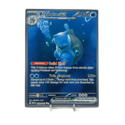Blastoise EX SIR - 151 | Jumbo Metal 6" x 8" Card Gift/Display - Image 1