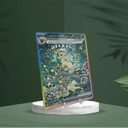 Leafeon EX SIR - Prismatic Evolutions | Jumbo Metal 6" x 8" Card Gift/Display - Image 3
