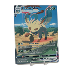 Leafeon VMax Alt Art - Evolving Skies | Jumbo Metal 6" x 8" Card Gift/Display - Image 1