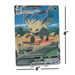 Leafeon VMax Alt Art - Evolving Skies | Jumbo Metal 6" x 8" Card Gift/Display - Image 2