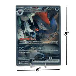N's Zoroark EX SIR - Journey Together | Jumbo Metal 6" x 8" Card Gift/Display - Image 2