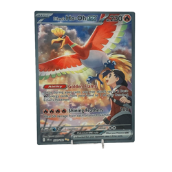 Ethan's Ho-Oh EX SIR - Destined Rivals | Jumbo Metal 6" x 8" Card Gift/Display - Image 1