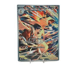 Ethan's Typhlosion IR - Destined Rivals | Jumbo Metal 6" x 8" Card Gift/Display - Image 1