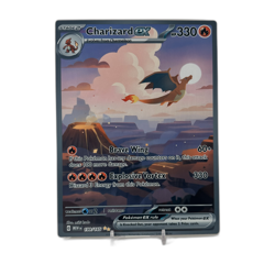 Charizard EX SIR - 151 | Jumbo Metal 6" x 8" Card Gift/Display - Image 1
