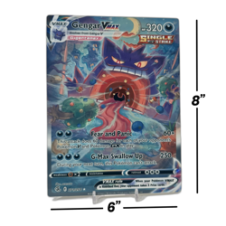 Gengar VMax Alt Art - Fusion Strike | Jumbo Metal 6" x 8" Card Gift/Display - Image 2