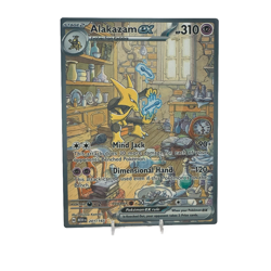 Alakazam EX SIR - 151 | Jumbo Metal 6" x 8" Card Gift/Display - Image 1