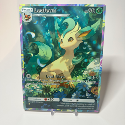 Leafeon Eevee Grove - Pokemon Pocket | Jumbo Metal 6" x 8" Card Gift/Display - Image 1