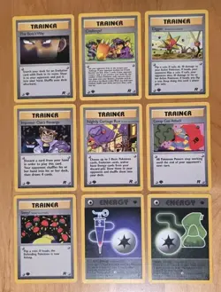 Pokemon TCG Team Rocket 9 Card Lot 1st Edition Trainers Uncommon/Common NM - Image 1