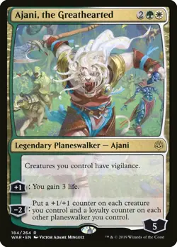 1x Ajani, the Greathearted - NM English MTG Foil - War of the Spark - Image 1