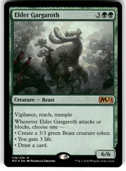 Elder Gargaroth #179 MTG Core Set 2021 Foil LP - Image 1