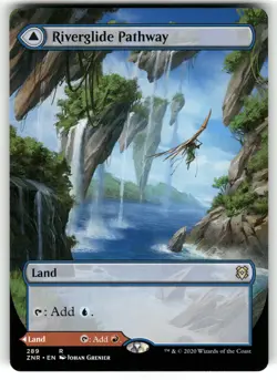 Riverglide Pathway (Borderless) #289 MTG Zendikar Rising Regular - Image 1