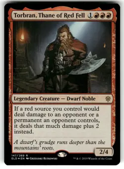 Torbran, Thane of Red Fell #147 MTG Throne of Eldraine Foil VLP - Image 1