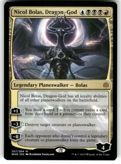 Nicol Bolas, Dragon-God #207 MTG War of the Spark Regular - Image 1