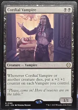 Cordial Vampire #189 Commander: The Lost Caverns of Ixalan Regular Rare - Image 1