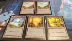 Swamp x5 - Mirage - Played - Basic Land - MTG - Image 1