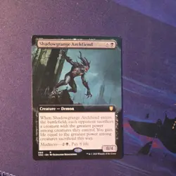 MTG 1x Shadowgrange Archfiend x1 NM VOC 060 Borderless Crimson Vow Commander - Image 1