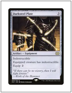 1x Darksteel Plate, Magic the Gathering MTG NM - Image 1