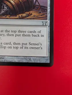Sensei’s Divining Top -Champions of Kamigawa 268/306- LP MTG Magic the Gathering - Image 2