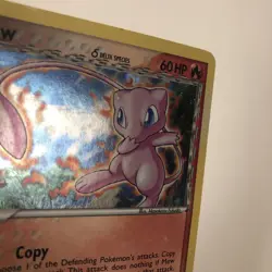 2007 MEW HOLO POKEMON TCG 3/17 POP SERIES 5 ERROR UPSIDE DOWN BACK CARD - DMG - Image 2