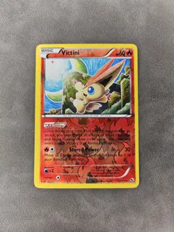 Pokemon TCG Victini 23/113 Reverse Holo Rare Legendary Treasures - LP - Image 1