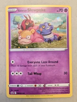Galarian Slowpoke Eng SWSH126 Promo Holo Swirl Pokemon NM - Image 1