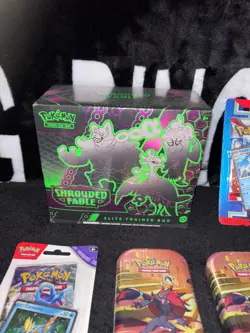 Pokemon TCG Scarlet Violet Shrouded Fable ETB Factory Sealed ,tins+Sealed lot - Image 2