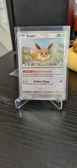 Eevee 074/131 Pokemon Prismatic Evolutions Pokeball Reverse Holo PACK FRESH - Image 3