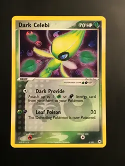 Dark Celebi EX 4/101 Hidden Legends Reverse Holo Pokemon TCG - VLP - Image 1