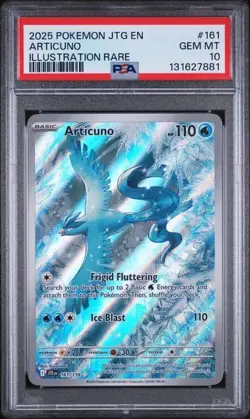 2025 POKEMON JTG EN-JOURNEY TOGETHER ILLUSTRATION RARE #161 ARTICUNO PSA 10 - Image 1