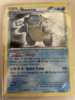 Pokemon TCG Blastoise Boundaries Crossed 31/149 Regular Exclusive HP - Image 1