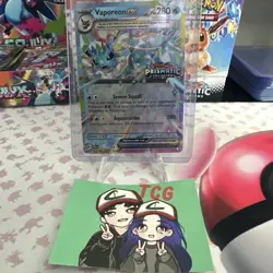 Vaporeon ex - (Prismatic Evolutions Stamp) Surprise Box Promo Pokemon - Image 1