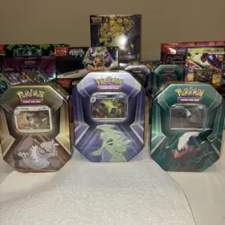 Pokemon Triple Whammy Tin Set of 3 Tyranitar, Darkrai & Slaking All Sealed New - Image 1