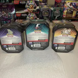 Pokemon Triple Whammy Tin Set of 3 Tyranitar, Darkrai & Slaking All Sealed New - Image 5