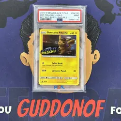 PSA 9 MINT 2019 Pokemon Detective Pikachu PIKACHU SM190 Holo Rare DVD Promo - Image 1