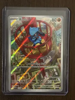 Pokemon TCG - Mega Evolution - Riolu -010 Promo (Pokemon Center Exclusive) NM - Image 1