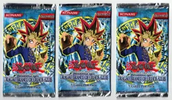 YUGIOH LEGEND OF BLUE EYES LOB 1ST EDITION PORTUGUESE FACTORY SEALED 3X PACKS - Image 1