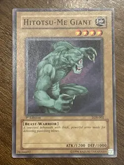 Yu-Gi-Oh! TCG Hitotsu-Me Giant LOB-002 1st Edition Common LP - Image 1