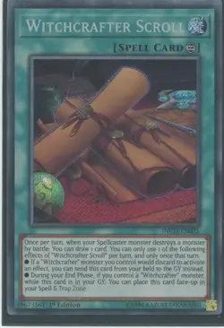 Yugioh Witchcrafter Scroll INCH-EN025 Secret Rare 1st Edition NM - Image 1