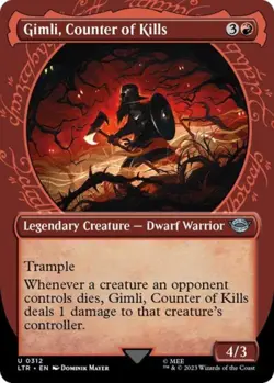 ~ Gimli, Counter of Kills (Showcase) ~ NM ~ ~ MTG ~ - Image 1