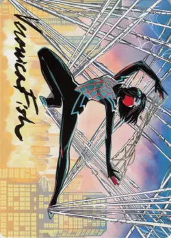 Silk, Web Weaver Art Card (/54) (Gold-Stamped Signature) S Art Series: Marvel's - Image 1