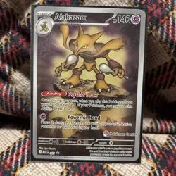 Pokemon TCG Alakazam Pokemon center stamped Promo Card - Image 1