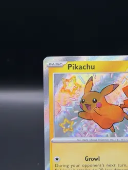 Pokemon TCG Holo Pikachu Card Paldean Fates 131/091 NM Baby Shiny - Image 2
