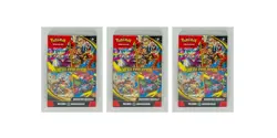 New Lot (3) x Pokemon TCG Trading Card Game Mega Evolution Series Booster Bundle - Image 1