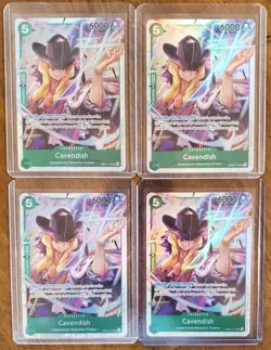 One Piece PRB02 Cavendish English Playset EB01-012 4 Card Premium Set Best Vol.2 - Image 1