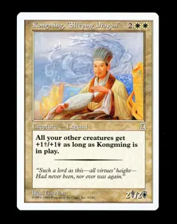 KONGMING, "SLEEPING DRAGON" Portal Three Kingdoms MTG Card Magic P3K English NM+ - Image 1