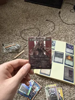 Sephiroth Fabled Soldier Borderless Surge Foil Final Fantasy MTG Card 0527 - Image 1