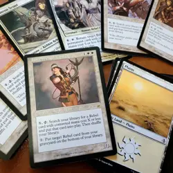 Custom Complete COMMANDER Magic Deck. ALL 100 Cards Tribal REBELS Fetching Hero - Image 1