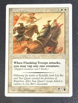 Flanking Troops Portal Three Kingdoms Regular MTG NM Magic Card - Image 1